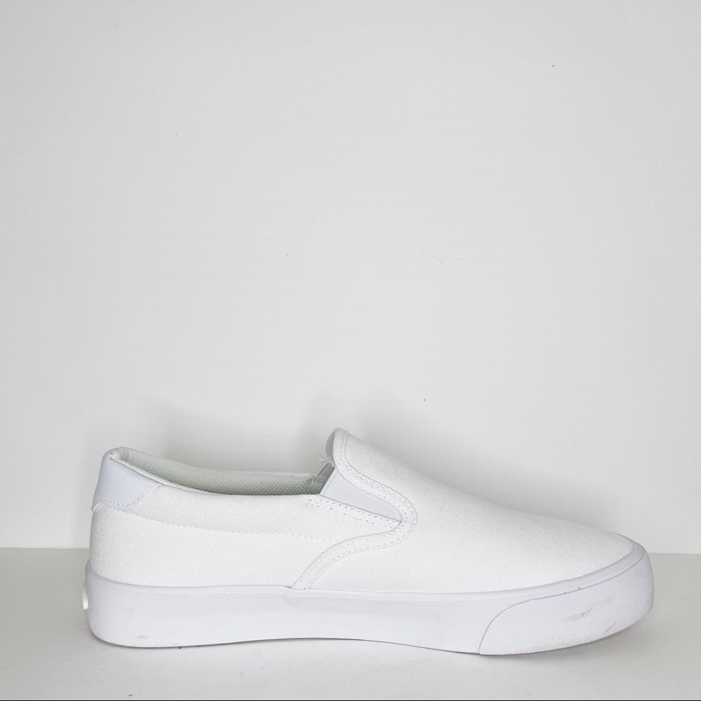 White Lugz Slip-On Shoes (Size 10)